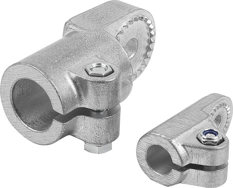 Tubular joint couplings, aluminium, with external toothing